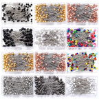 100-Piece Color Ball Head Sewing Pins — Stainless Steel Quilting & Fabric Pins