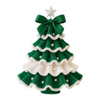 DIY Crochet Christmas Tree Kit – Yarn, Hook & Beads Included