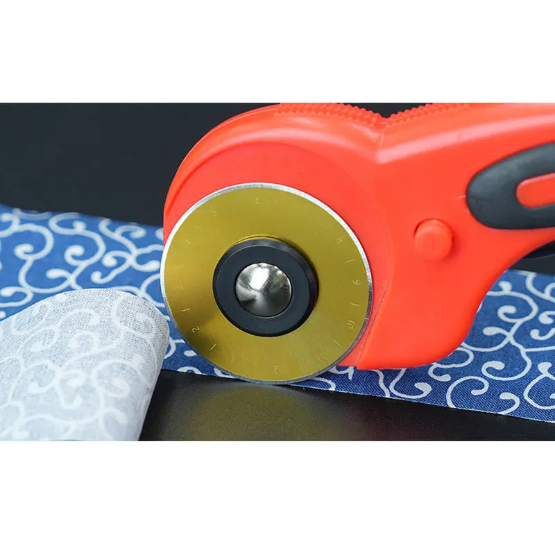 45mm Titanium Rotary Cutter Blades – SK5 Steel, 10-Pack with Storage Case