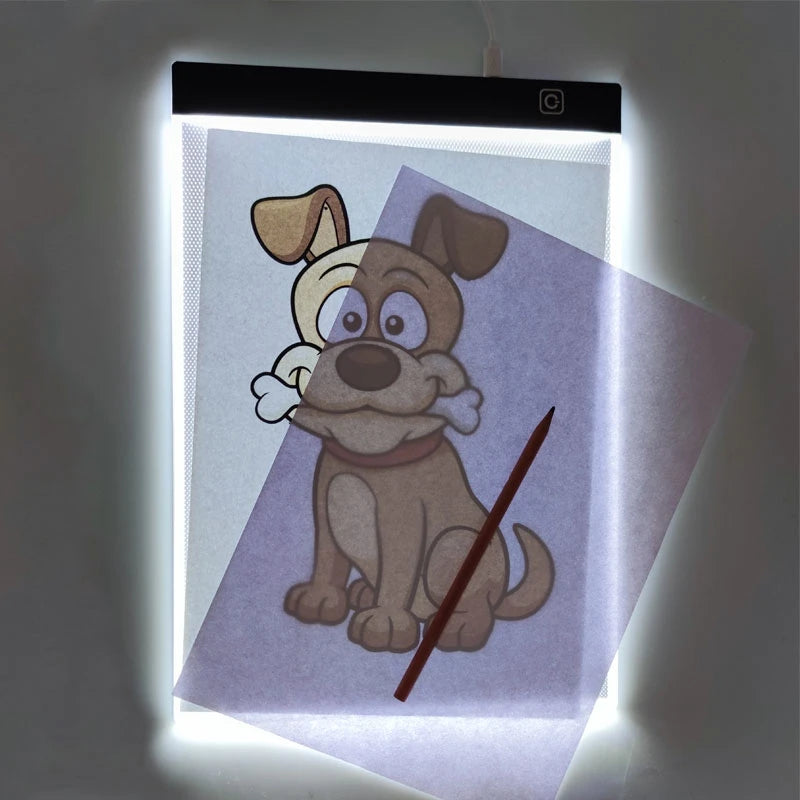 Almohadilla de luz LED para pintura de diamantes y bordado – Caja de luz de calco regulable de 3 niveles | A5, A4, A3