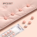 Flower Pattern Quilt Fixers 8-Pack – Non-Slip Bed Sheet Clips