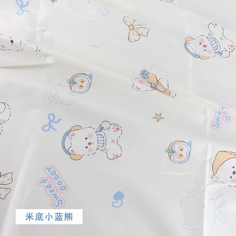 Pure Cotton AB Face Fabric – Cartoon Printed for Baby & Children's Clothing, Bedding & Quilting