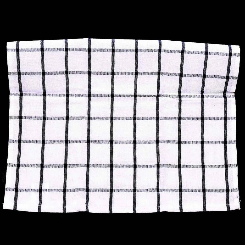 Blue & White Plaid Cotton Kitchen Towel Set | 6 Pieces | 40×60cm | Tea Towels & Napkins