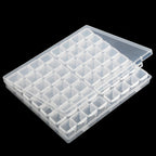 Caja de almacenamiento para Diamond Painting — Organizador de 28 a 64 compartimentos para abalorios, cuentas y materiales de manualidades
