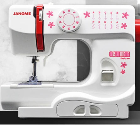 Janome 525B Mini Household Sewing Machine – 8 Stitches, LED Light, 110-240V