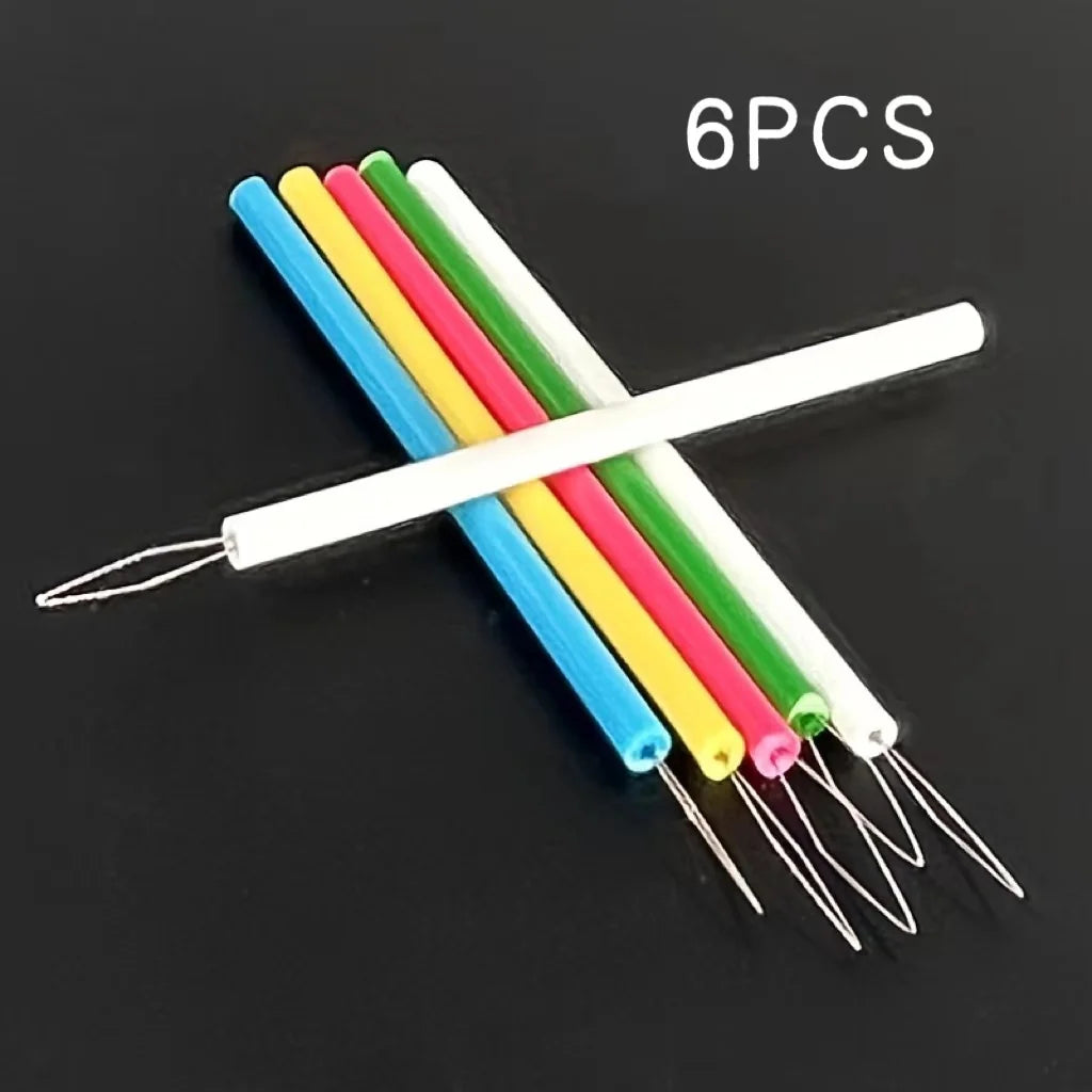6PCS Herramientas Esenciales de Enhebrado para Coser - Herramientas de Enhebrado Sencillas para Máquinas de Coser, Manualidades, Asistentes Convenientes para Personas Mayores