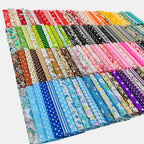 150 Pcs Colorful Precut Fabric Squares – 4" x 4" (10x10cm) for Quilting, Patchwork & Scrapbooking