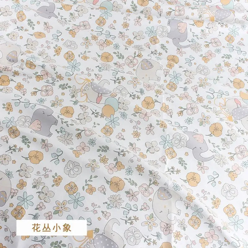 Pure Cotton AB Face Fabric – Cartoon Printed for Baby & Children's Clothing, Bedding & Quilting