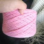 Cotton Yarn Thread for Knitting, Non-Bleached, Raw Algodon Line, Baby, Children's DIY, Handknitting, Scarf Sweaters, 500g/Ball