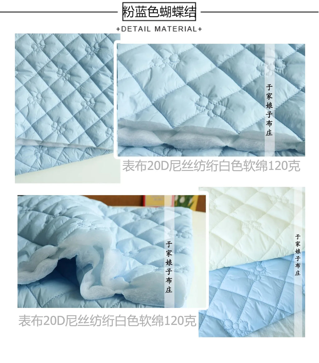 Printed Quilted Cotton Fabric – 135x50cm, Jacket Lining & Autumn Winter Sewing Fabric
