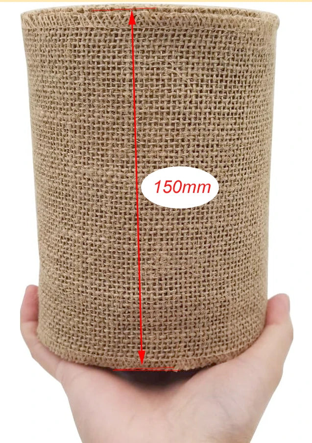 Natural Burlap Jute Ribbon Roll – 8 Widths & 2 Lengths | Gift Wrapping, Crafts, Wedding & Home Décor