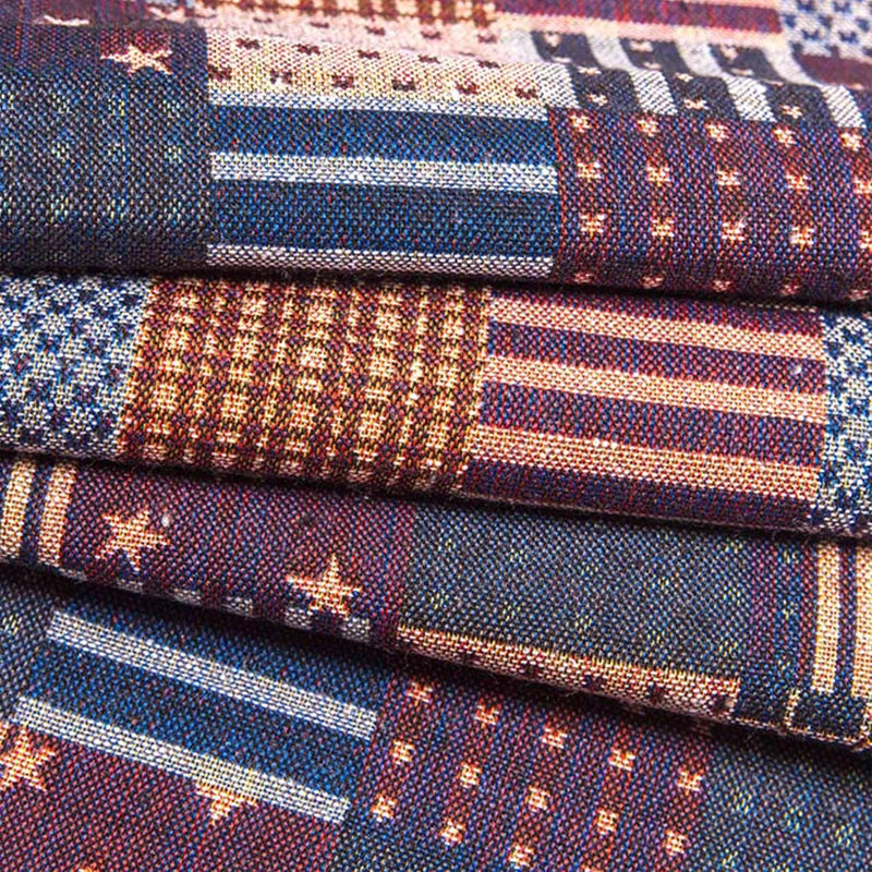 Thickened Ethnic Print Linen-Cotton Canvas Fabric – 150cm (59") Wide | Cut to Order