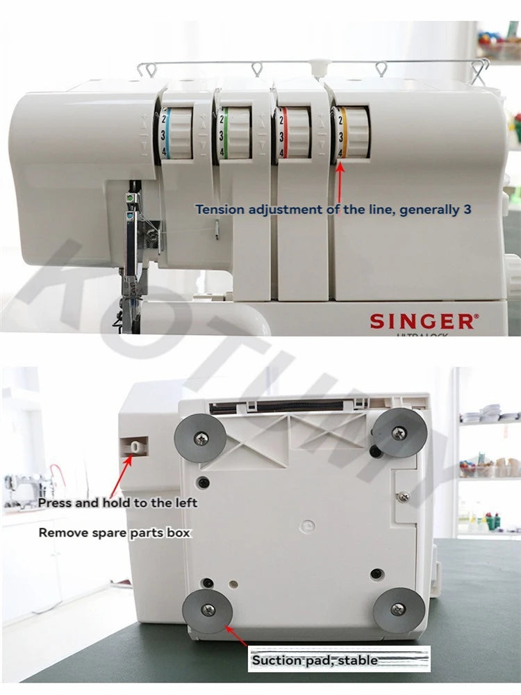 14SH644 Home Overlock Serger Machine – 4-Thread, 90W Electric