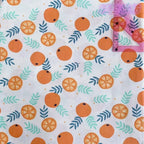 Cartoon Print Pure Cotton Twill Fabric – 50cm x 160cm (19.7" x 63") – Watermelon, Cherry & More