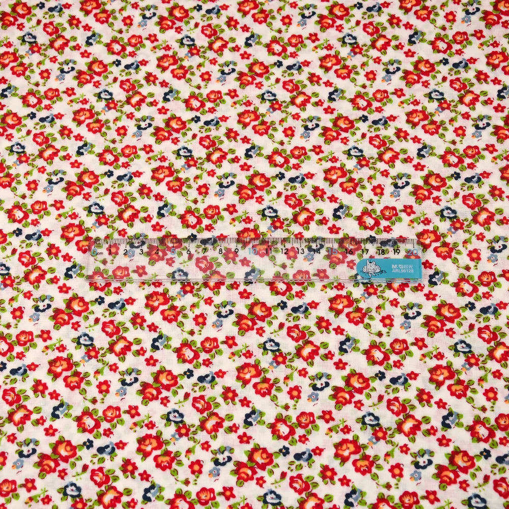 Floral Print 100% Cotton Quilting Fabric – 150cm Wide, 90g/m² | Patchwork, Baby Sewing & DIY Crafts