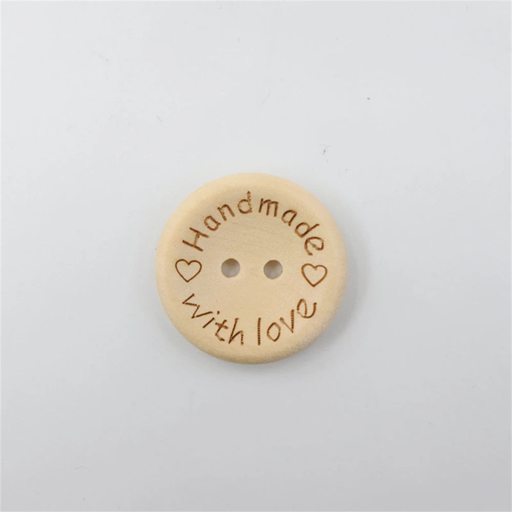 500 botones redondos de madera decorativos para coser