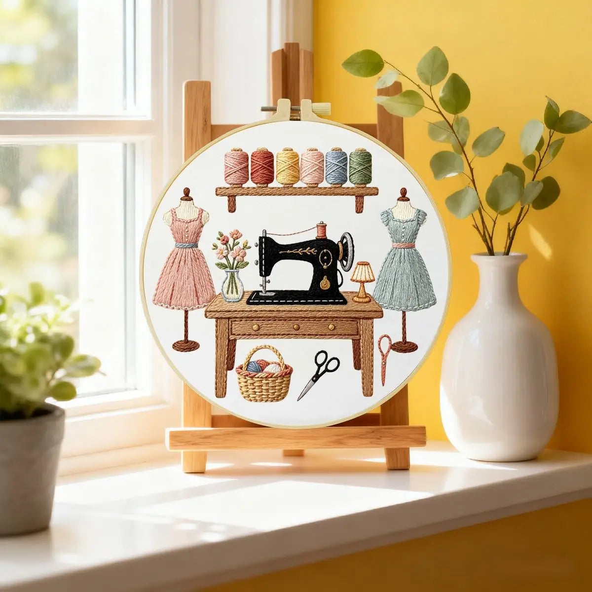 Sewing Shop Embroidery Starter Kit – DIY Beginner Embroidery Kit