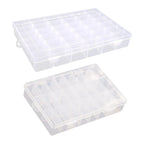 Sewing Thread Storage Box Organizer Portable Compartments Carry Case Empty Threads Spools Box for Beads Embroidery Threads