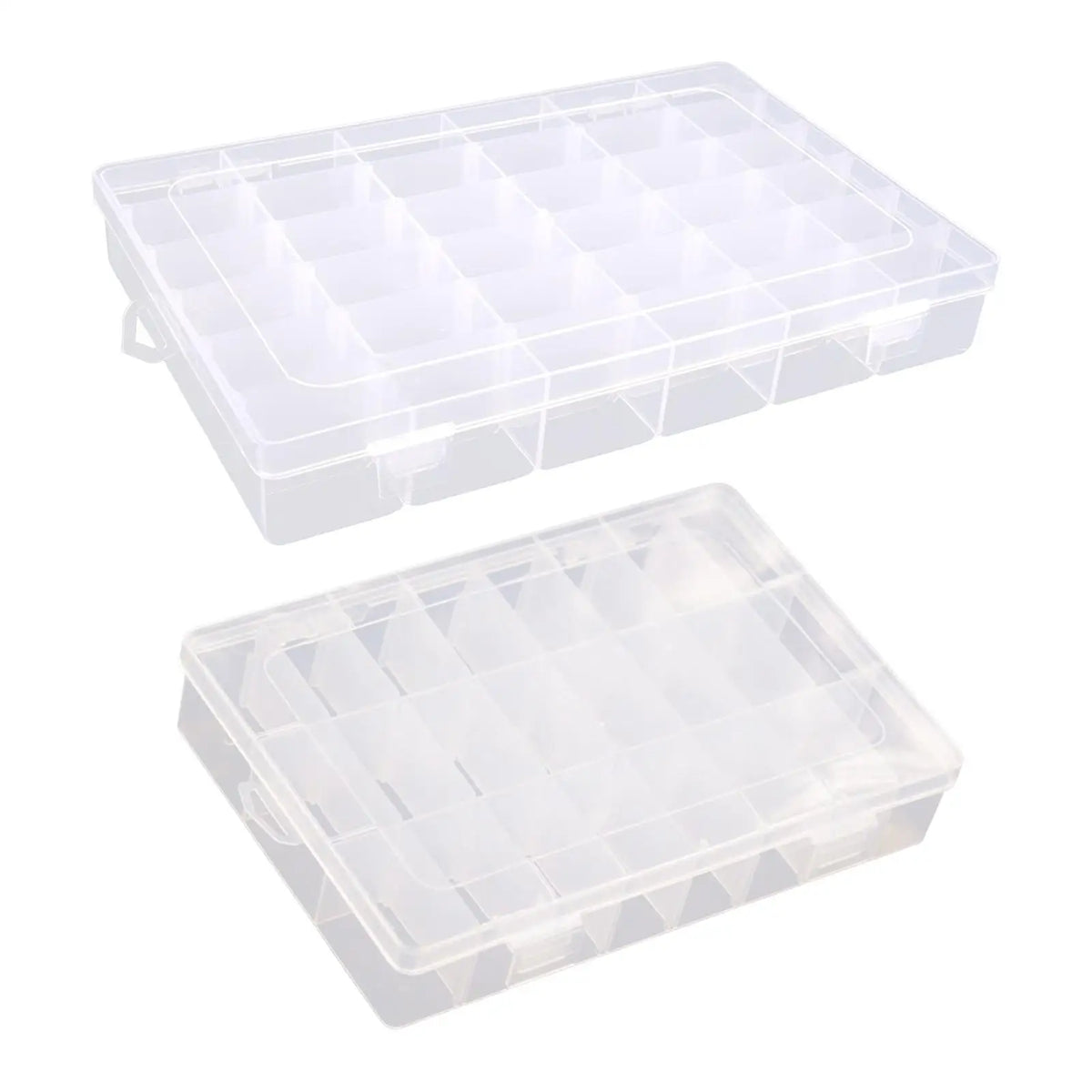 Sewing Thread Storage Box Organizer Portable Compartments Carry Case Empty Threads Spools Box for Beads Embroidery Threads