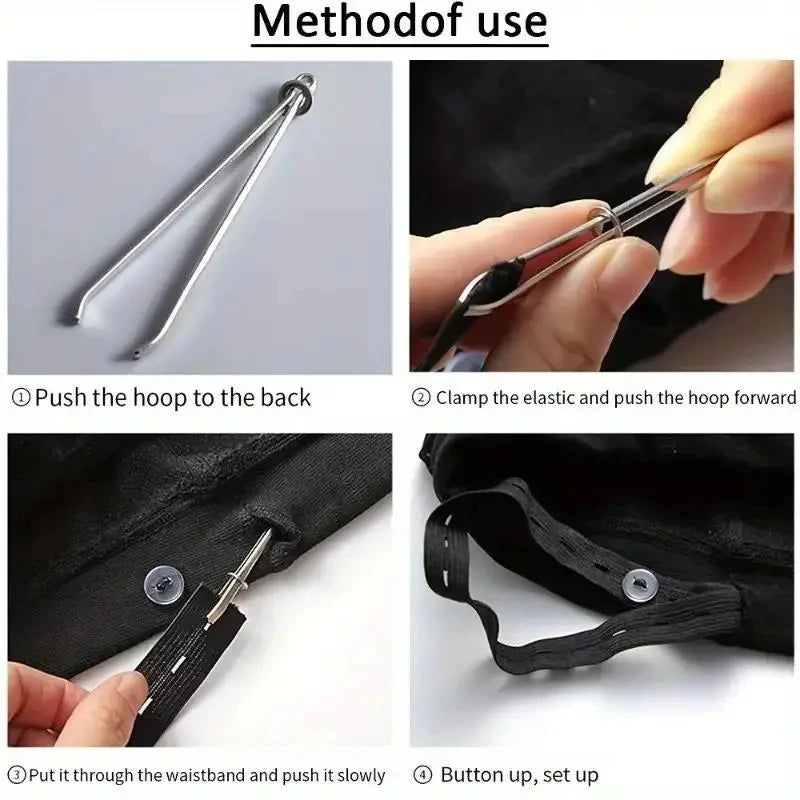 Stainless Steel Sewing Tweezers & Pick-Up Tool | Knitting & Sewing Accessory