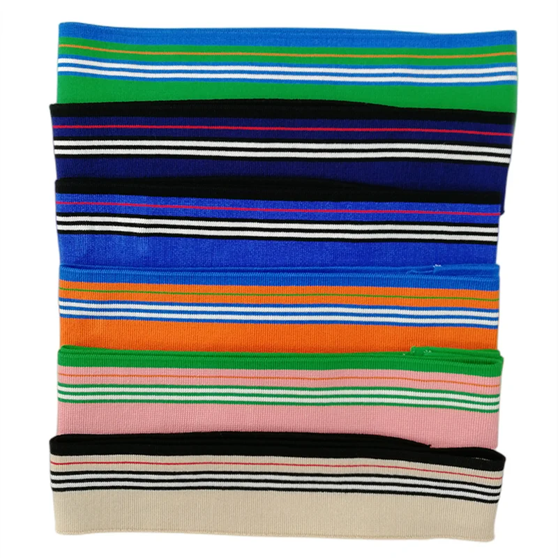 Colorful Stretch Rib Knit Trim Fabric – Viscose/Spandex, 4-Way Stretch, Collar, Cuffs & Hem