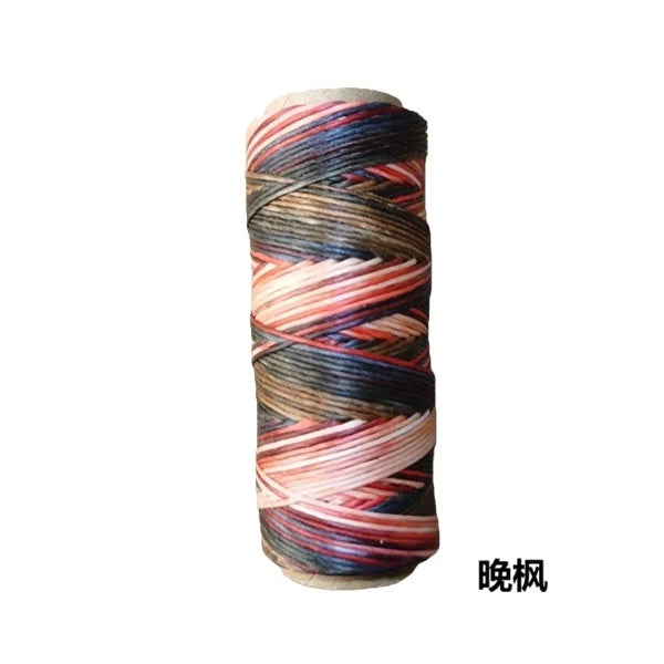 Round Waxed Polyester Thread – 0.6mm, 50m Spool | 41 Colors | Macramé, Jewelry Making & Leathercraft