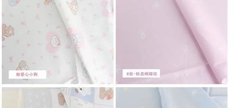 Double-Sided AB Face Cartoon Print 100% Cotton Fabric – Baby & Children's Clothing, Bedding & DIY