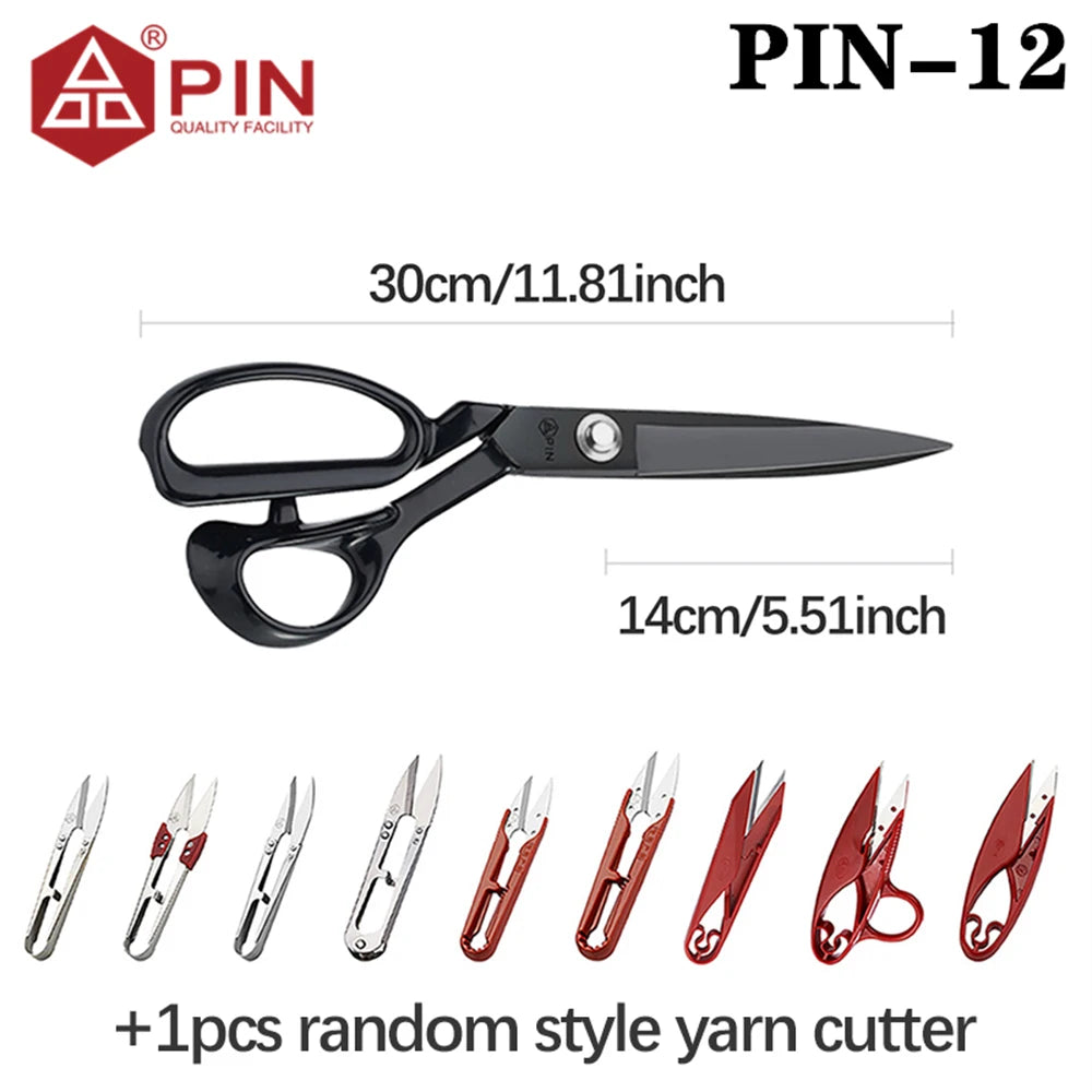 Heavy Duty Fabric & Leather Sewing Scissors Set | 8", 10" & 12" Shears