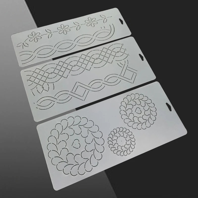 Plastic Patchwork Quilting Template & Stencil – Reusable PP Cutting Guide for Quilting, Embroidery & DIY Sewing