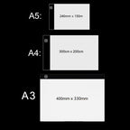 Almohadilla de luz LED para pintura de diamantes y bordado – Caja de luz de calco regulable de 3 niveles | A5, A4, A3