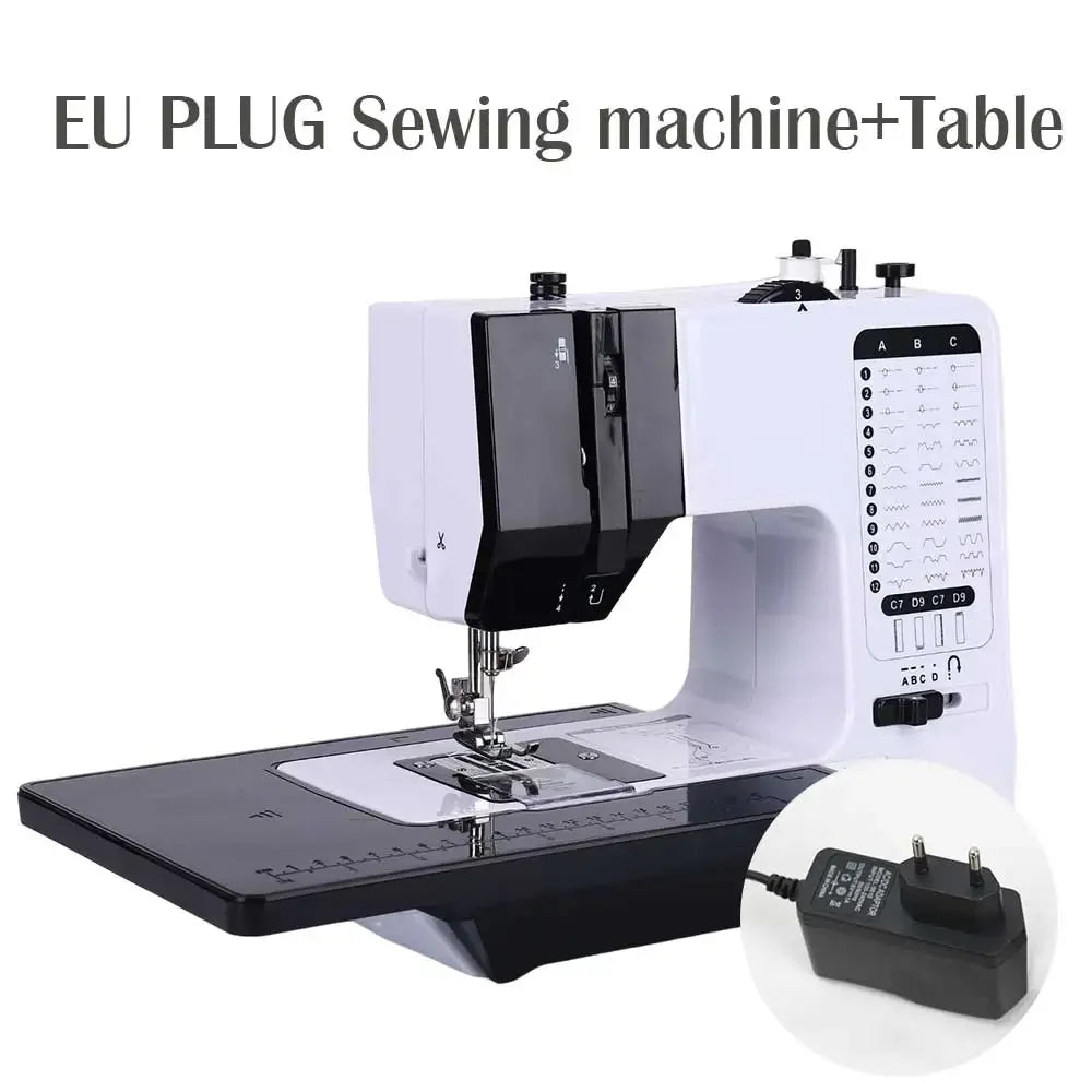38-Stitch Mini Sewing Machine – Portable, LED Light, Foot Pedal & Bundle Options