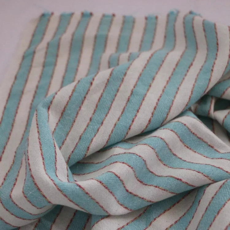 Retro Striped 100% Cotton Fabric – 55" Wide, Sold by the Half Meter | Shirts, Dresses & Quilting