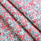 Small Floral Print Cotton Poplin Fabric – 145cm Wide | 6 Color Options