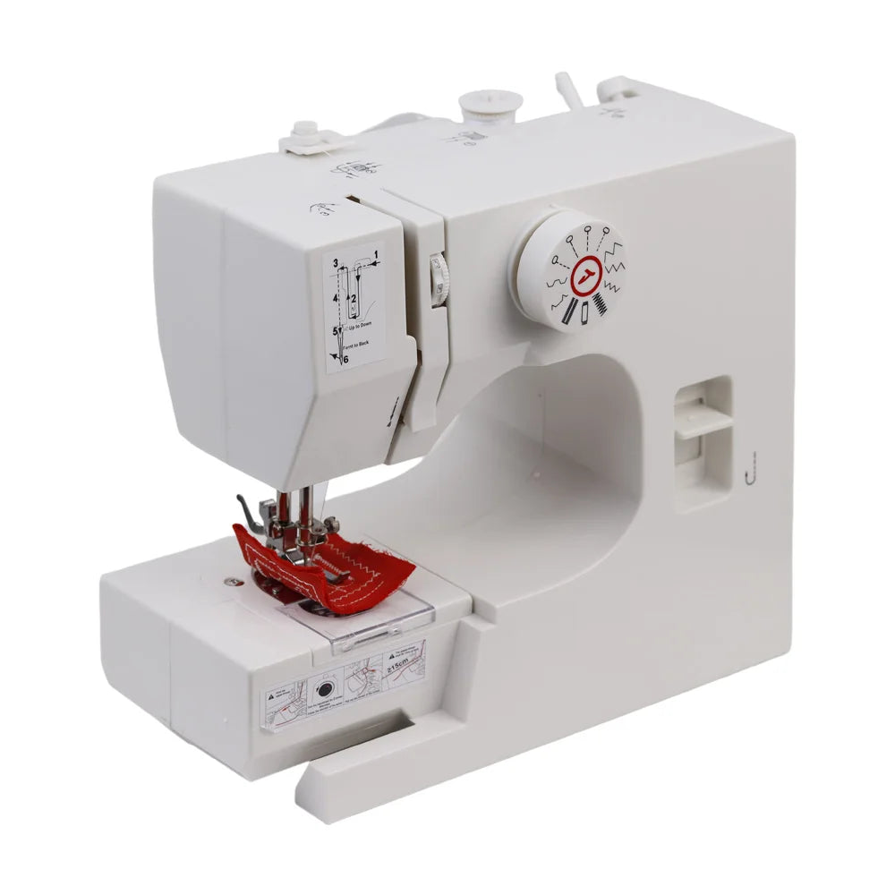 Máquina de Coser Eléctrica Semiautomática – Portátil de 12 Puntadas