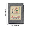 Chinese Style Embroidery Stitches Book Set – Hoop, 50-Color Threads & 10-Page Stitch Atlas