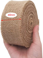 Natural Burlap Jute Ribbon Roll – 8 Widths & 2 Lengths | Gift Wrapping, Crafts, Wedding & Home Décor