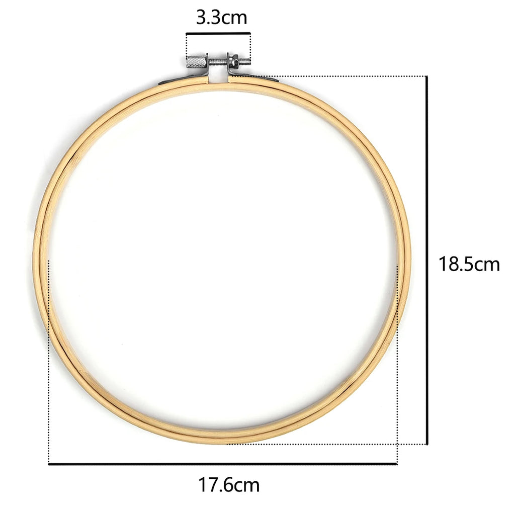 Bamboo Embroidery Hoop – 8 Round Sizes