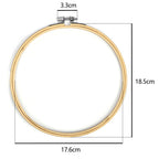Bamboo Embroidery Hoop – 8 Round Sizes
