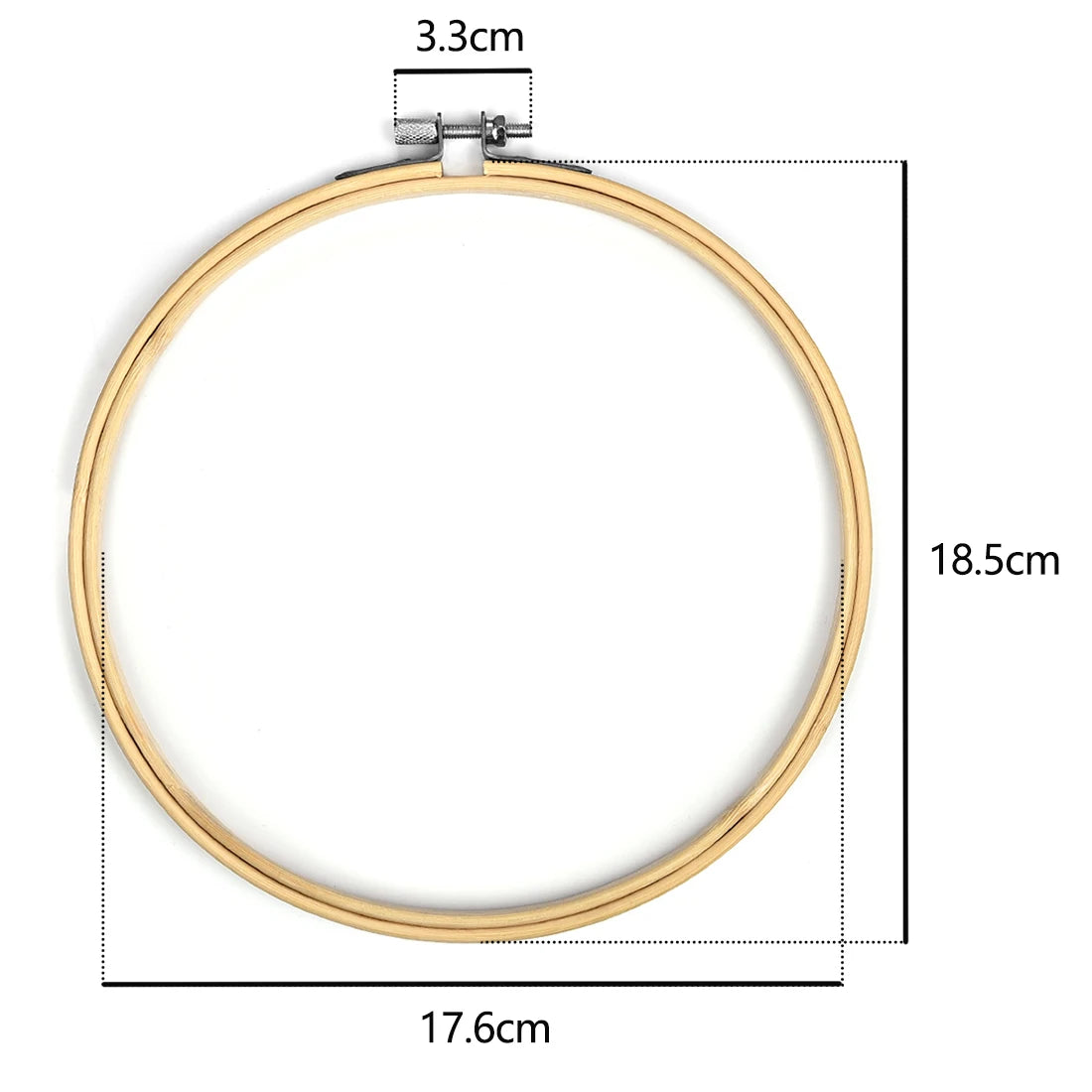 Bamboo Embroidery Hoop – 8 Round Sizes