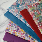 145cm Floral Cotton Poplin Fabric, 50cm Piece