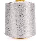 500G Hilo Fantasía de Lentejuelas Brillantes – Para Tejer a Mano y Ganchillo | Lentejuela de 3mm | 25 Colores