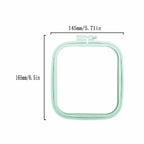 Juego de 5 Anillos Cuadrados de Plástico para Bastidor de Bordado Hecho a Mano, Aros de Bordado, Herramienta de Costura para Punto de Cruz DIY, Herramienta de Artesanía con Aguja
