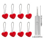 Clips para sujetar edredones y colchas – Paquete de 8 con gancho, estilos de corazón y redondos