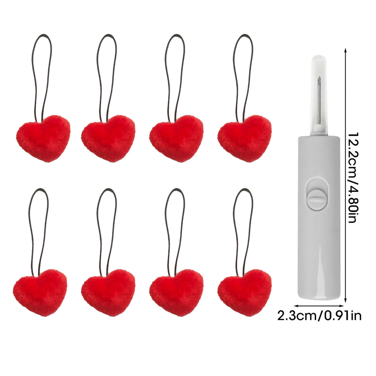 Clips para sujetar edredones y colchas – Paquete de 8 con gancho, estilos de corazón y redondos