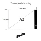 Almohadilla de luz LED para pintura de diamantes y bordado – Caja de luz de calco regulable de 3 niveles | A5, A4, A3