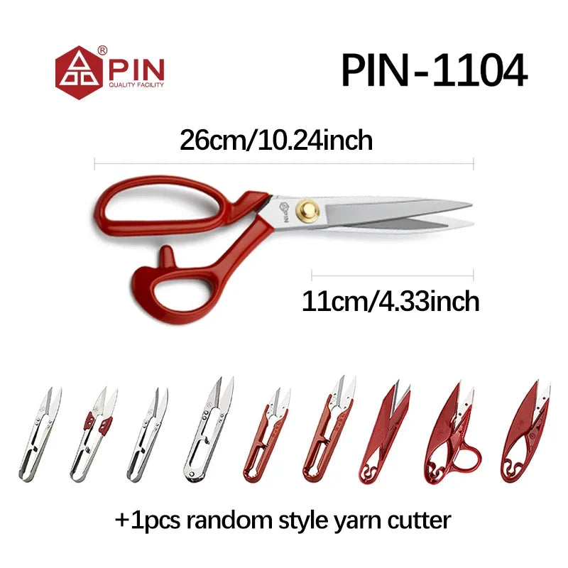 Professional Stainless Steel Tailor Scissors – 3 Sizes | Anti-Rust Fabric Shears for Sewing, Quilting & Dressmaking