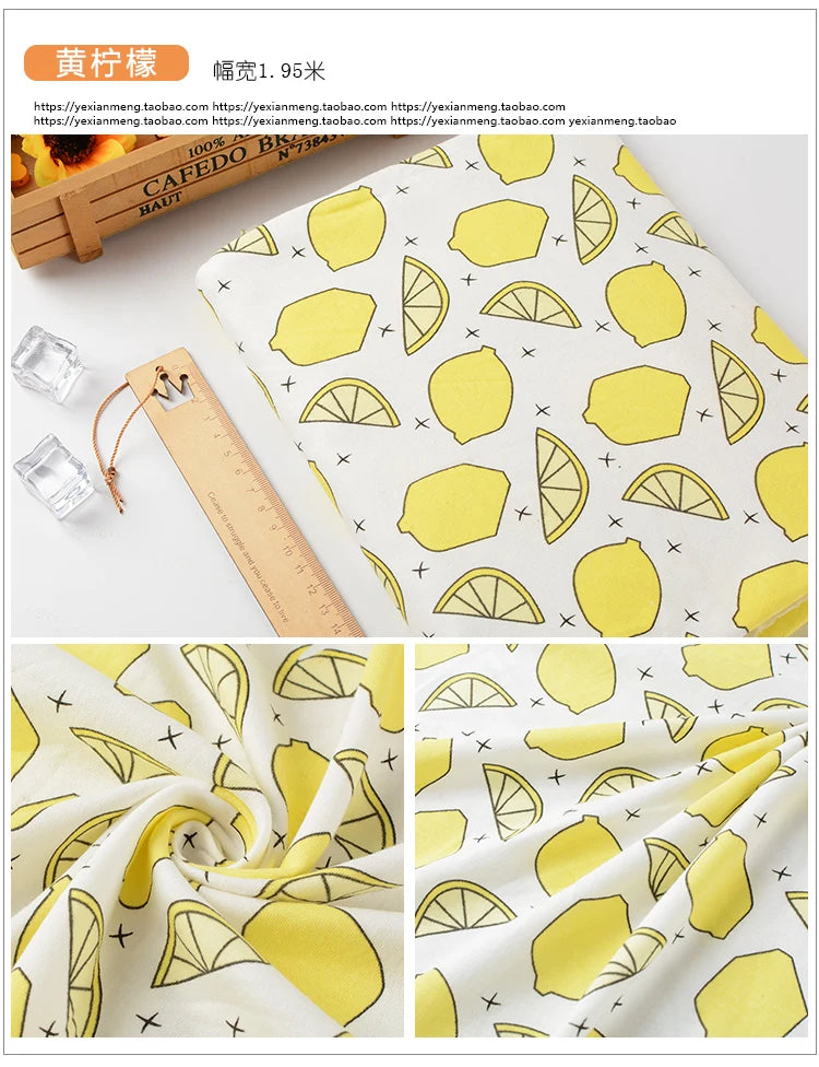 Soft Print 100% Cotton Knit Fabric – 185 g/m² | Baby Clothes, Pajamas & Bedding | 50×90cm