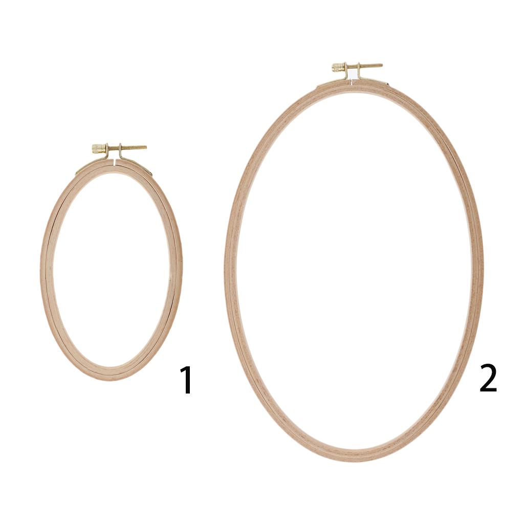 Oval Beech Wood Embroidery Hoops
