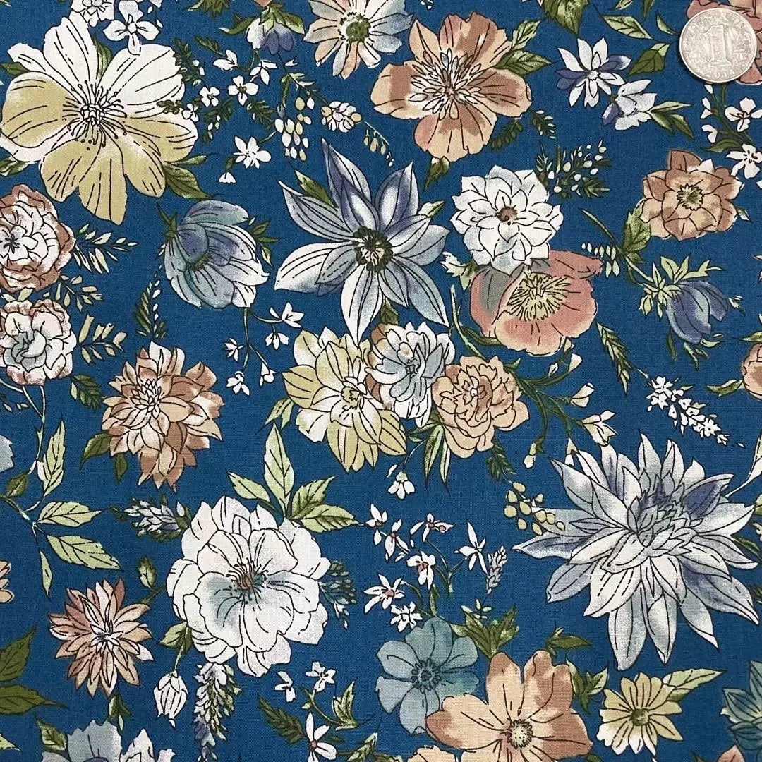 Fabric - 40 Precut Strips (6.35 X 49.78 cm) for Quilting And Sewing, 20 Floral Prints Assortment, 100% Material,