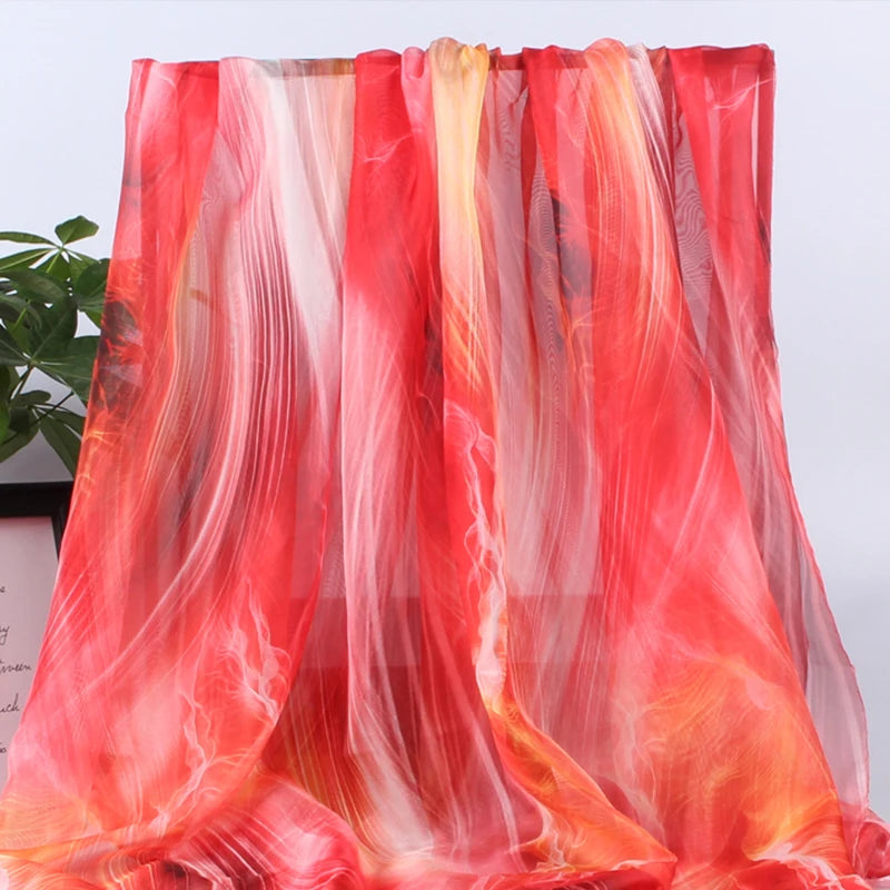 30D Gradient Chiffon Fabric – Semi-Sheer & Elegant | 150 cm Wide (59 in)